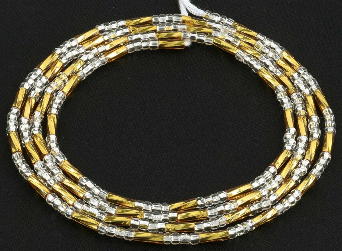 Waist Beads African belly chain body handmade glass jewelry Ghana - Tribalgh