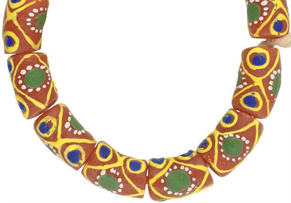 Recycelte Perlen Pulverglas Afrikanisches Tribal Armband Ghana Schmuck - Tribalgh