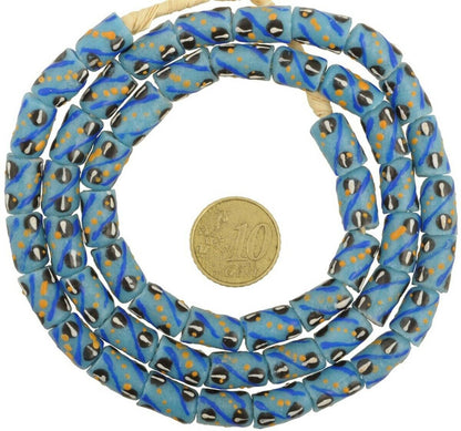 Krobo-Perlen aus recyceltem Pulverglas, handgefertigter Ghana-Stammesschmuck, afrikanischer Handel – Tribalgh