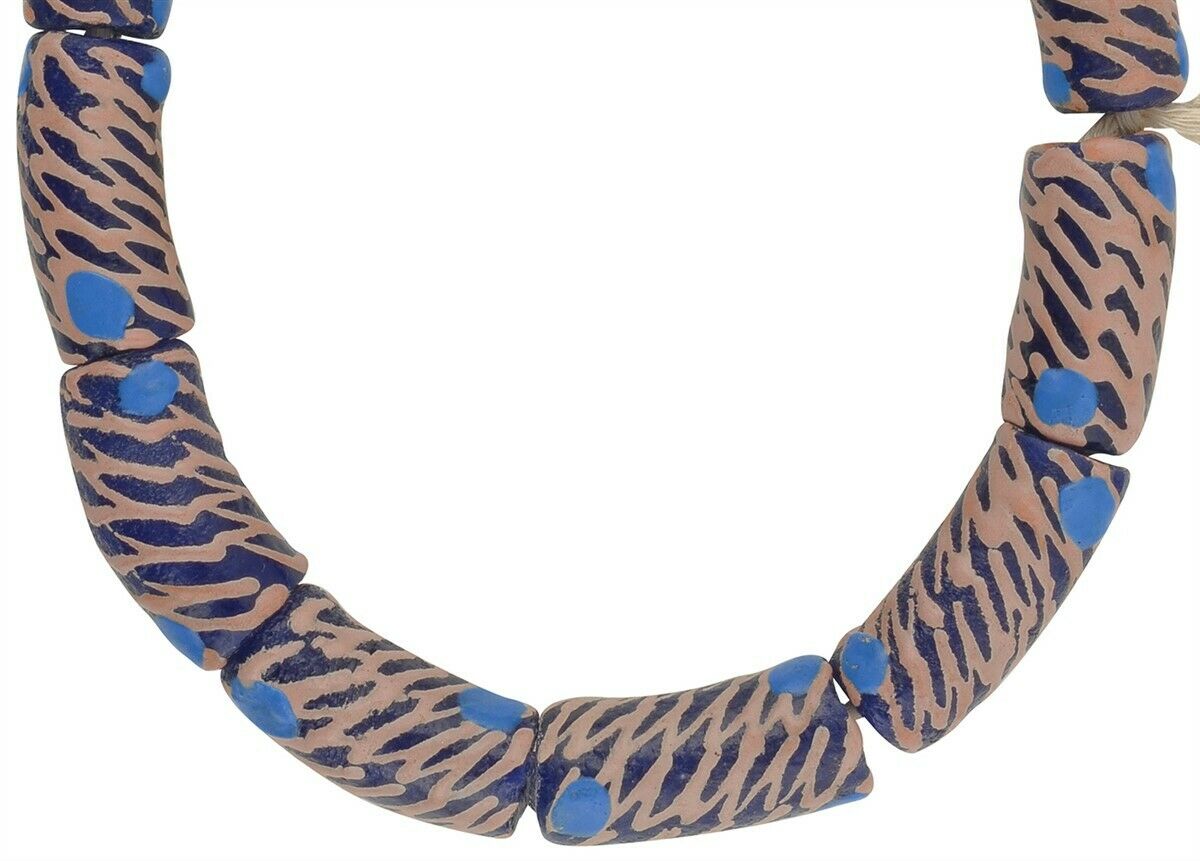 Afrikanische Perlen Krobo Recyclingglas Pulver Ghana Schmuck Armband - alternative Ansicht