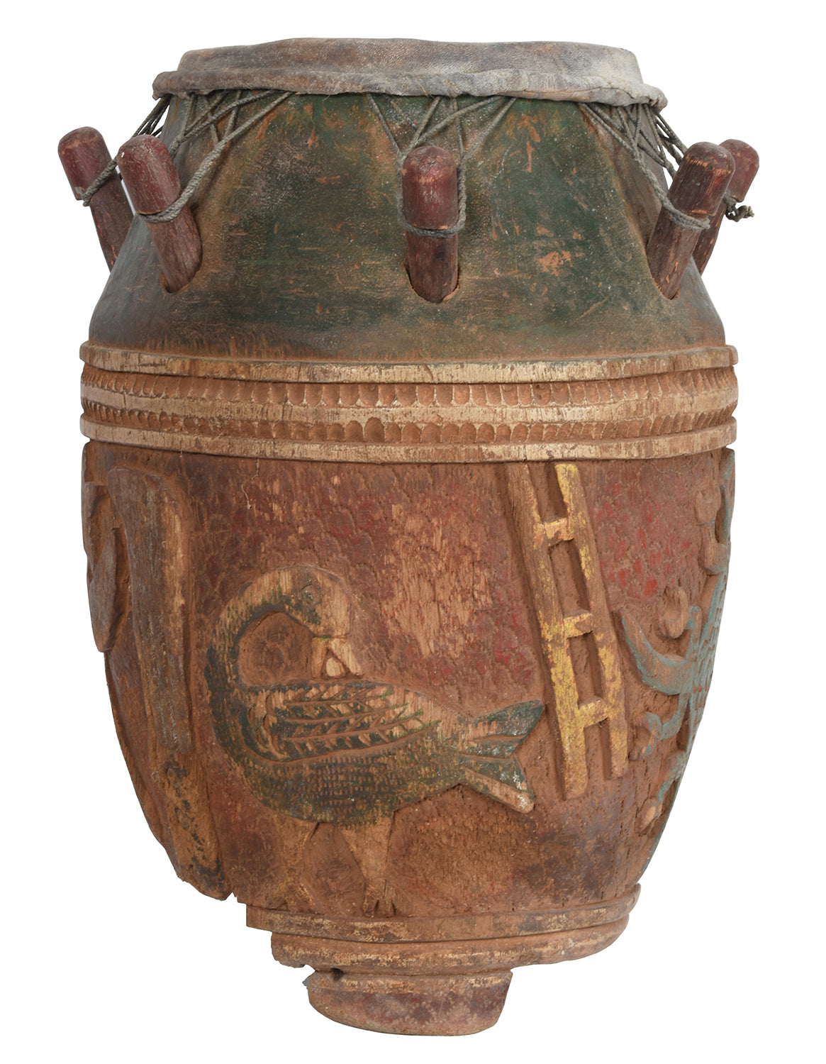 African ceremonial drum musical instrument from Ghana 4 – Tribalgh
