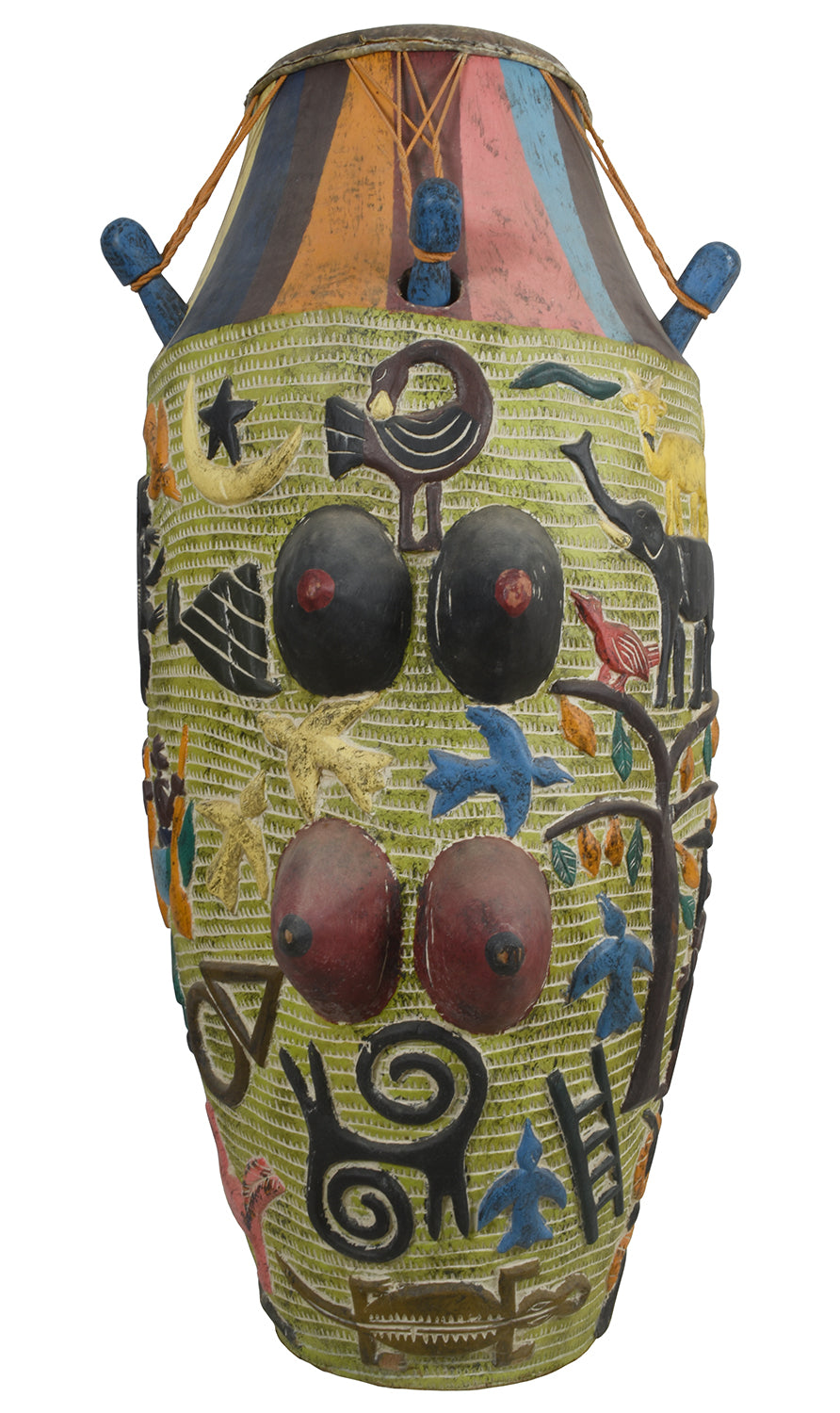 Sankofa Ceremonial Drum Musical Instrument Ghana 2