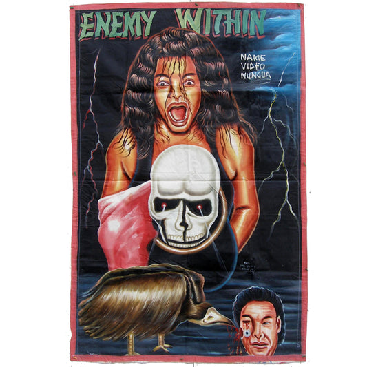 Ghana Movie Posters ENEMY WITHIN hand paint African Street Art SD-14594