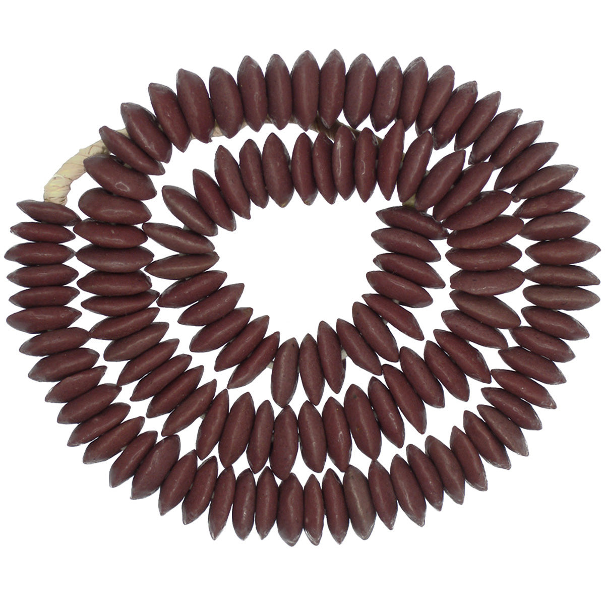 Handgemachte Krobo Perlen recyceltes Pulverglas Afrikanische Handelsscheiben Spacer Schmuck - Tribalgh