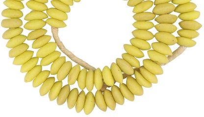 Handgefertigte Perlen aus recyceltem Glaspulver Krobo-Scheiben Abstandshalter African - Tribalgh