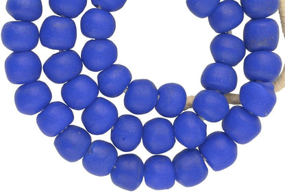 Perlen recyceltes Glaspulver handgefertigte Krobo-Halskette Afrikanischer Handel - Tribalgh