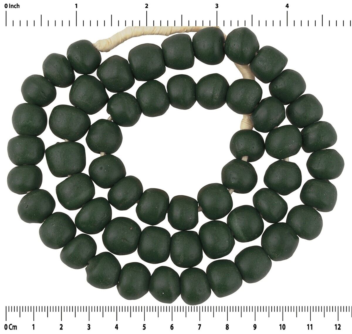 Krobo beads recycled powder glass handmade African trade - Tribalgh