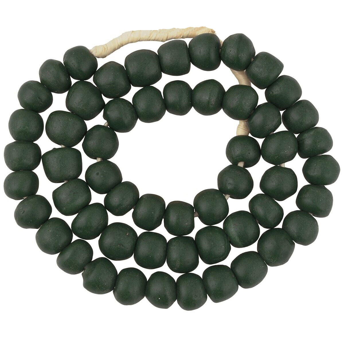 Krobo beads recycled powder glass handmade African trade - Tribalgh