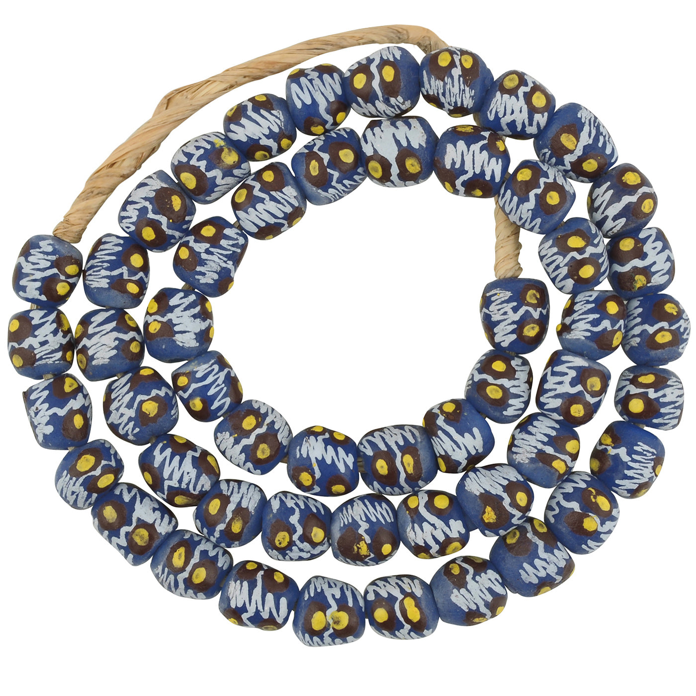 African Trade Beads - Fancy Recycled Glass Krobo Beads από την Γκάνα