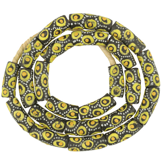 Krobo Beads recycled glass powder African necklace Ghana handmade