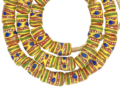 Perlen handgemachtes recyceltes Glaspulver Krobo Ethnic Ghana Tribal
