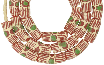 Handgemachte recycelte Perlen Pulverglas afrikanischen ethnischen Schmuck Ghana