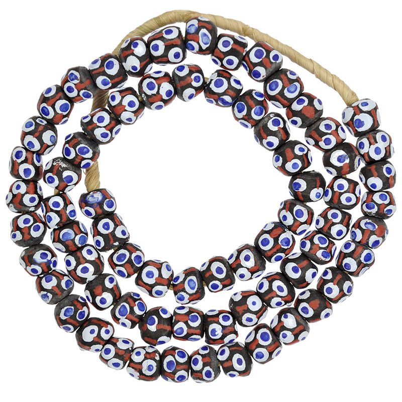 Exquisite recycelte Pulverglasperlen – Ghana Krobo Fancy Trade Beads