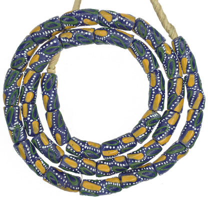 Pulverglas recycelte Perlen Krobo handgefertigter ethnischer Stammesschmuck Afrikanischer Handel - Tribalgh