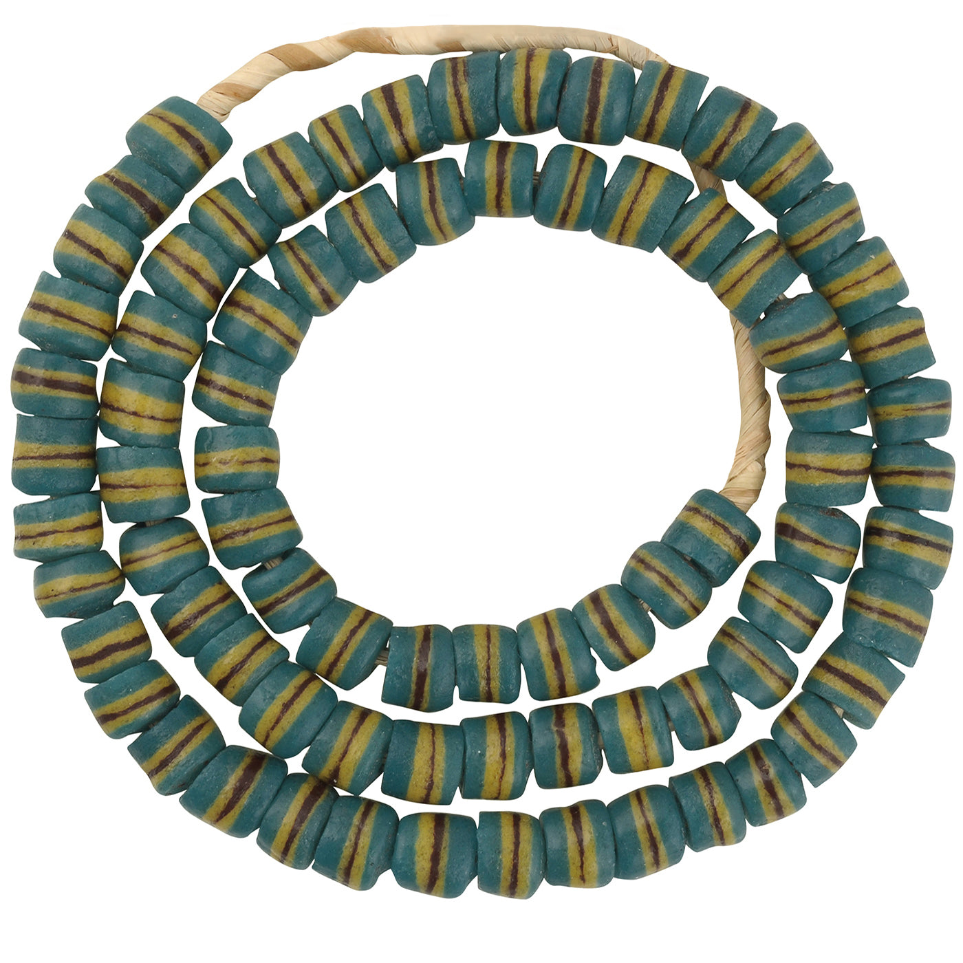 Recycelte Perlen handgemachte afrikanische Glashalskette zeremoniellen Schmuck - Tribalgh