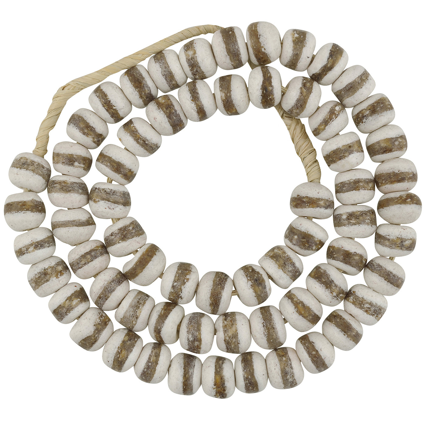 African handmade beads recycled glass Ghana jewelry tribal necklace - Tribalgh