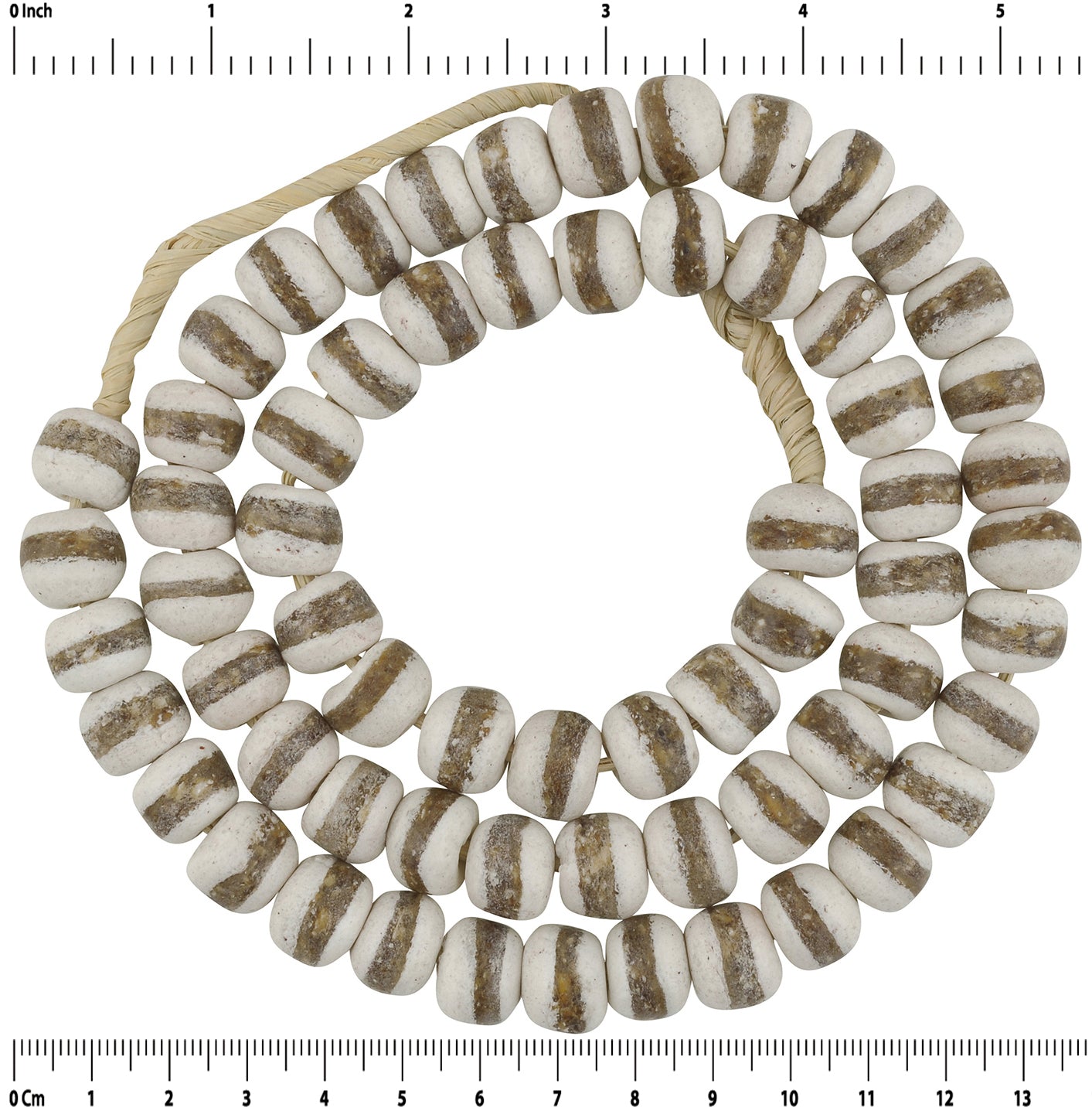 African handmade beads recycled glass Ghana jewelry tribal necklace - Tribalgh