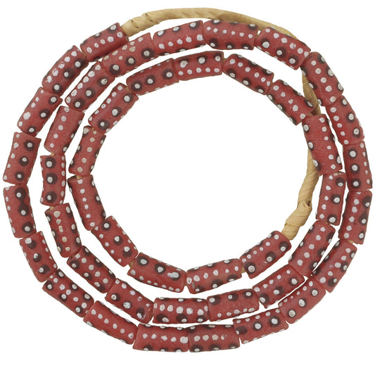 Afrikanisches Pulverglas recycelte Perlen Ghana Krobo ethnischer zeremonieller Schmuck Dipo - Tribalgh