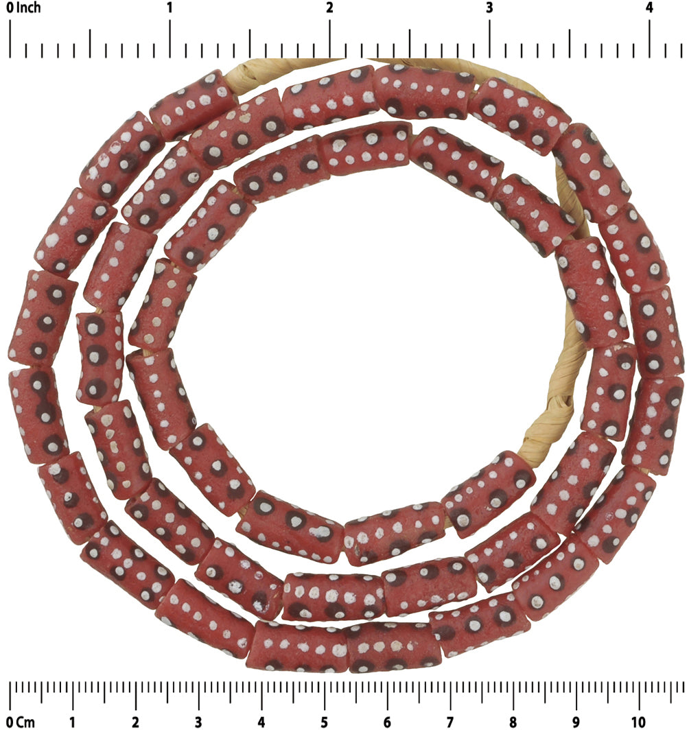 Переработанные бусины из африканского порошкового стекла, Гана Кробо, этнические церемониальные украшения Dipo - Tribalgh