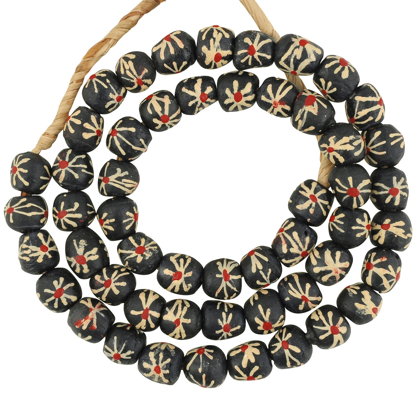 African beads recycled glass powder handmade tribalgh jewelry Ghana - Tribalgh