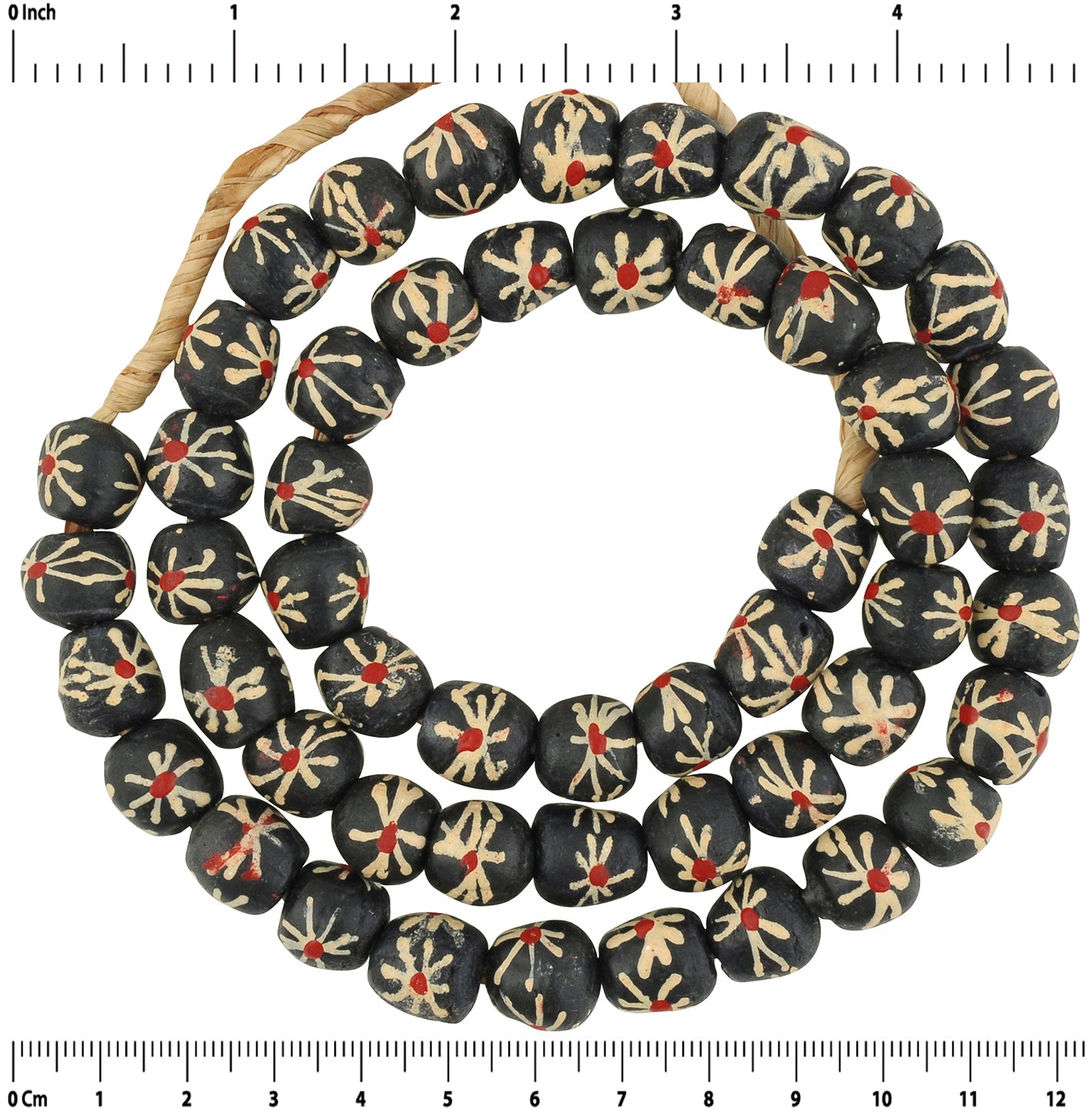 African beads recycled glass powder handmade tribalgh jewelry Ghana - Tribalgh