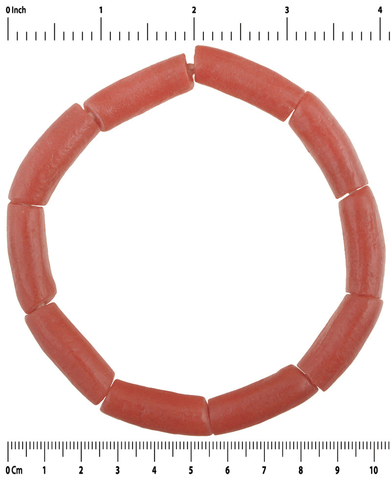 African Beads Krobo Powder Glass Trade Beads Elbow Ghana Recycled Glass Ethnic - alternate view