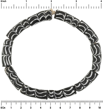 Afrikanische Perlen handgemachtes Krobo Schmuckarmband aus recyceltem Glas Ghana - Tribalgh