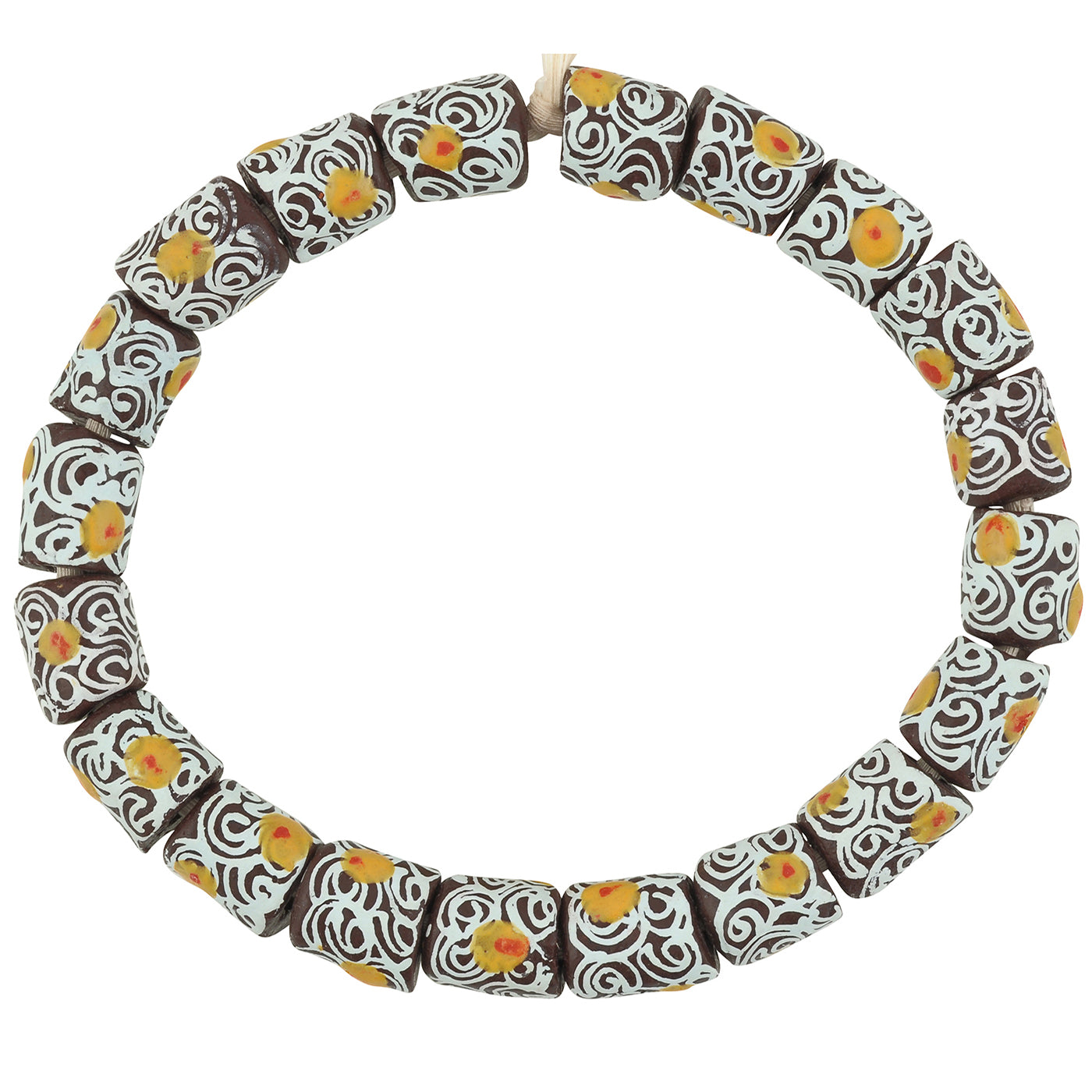 African beads Krobo recycled glass powder ethnic bracelet Ghana - Tribalgh