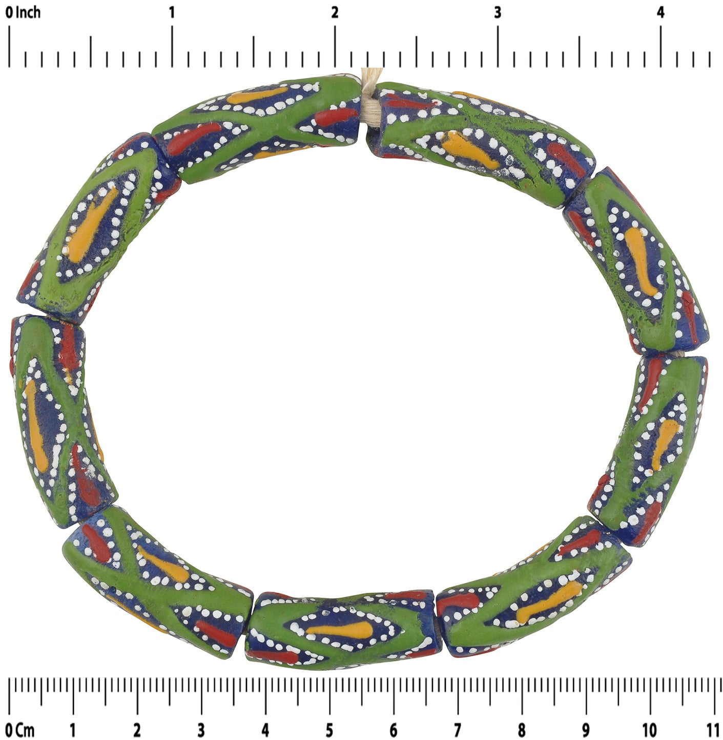 African beads Krobo recycled glass bracelet Ghana ethnic - Tribalgh