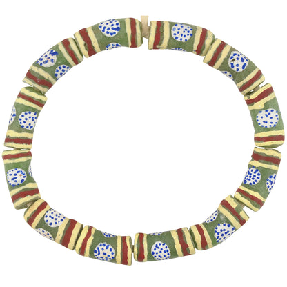 Beads recycled powder glass Krobo tribal bracelet African Ghana - Tribalgh