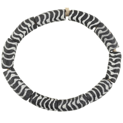 Perlen aus recyceltem Glaspulver Ghana handgefertigter Schmuck Afrikanisches Armband - Tribalgh