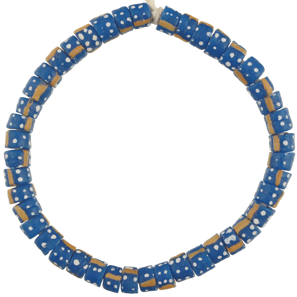 African Trade Beads Ghana Powder Glass Beads Krobo Recycled Glass Bracelet New