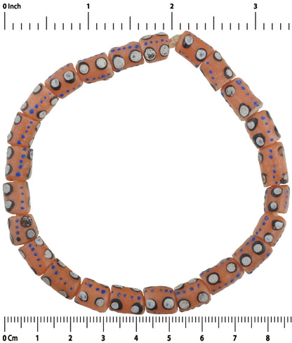 Recycled beads powder glass Krobo African trade Ghana handmade ethnic bracelet - Tribalgh