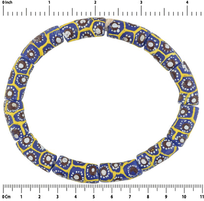 Krobo recycelte Pulverglasperlen handgefertigtes afrikanisches Armband Ghana - Tribalgh