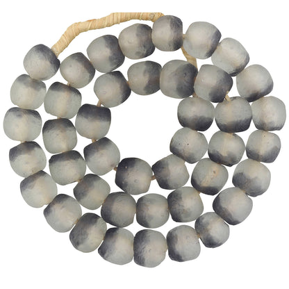 African Beads ethnische Halskette aus recyceltem Glaspulver Ghana - Tribalgh