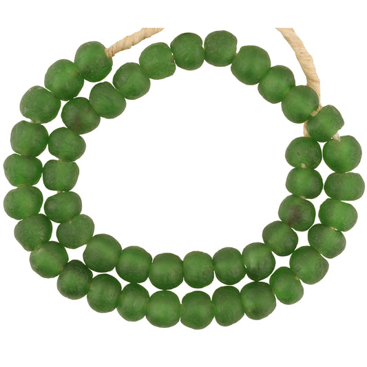 Beautiful Translucent Powder Glass Krobo Beads From Ghana