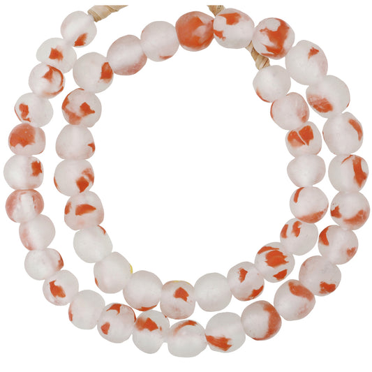 Translucent Glass Beads - Handmade African Krobo Dipo