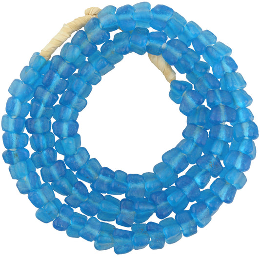 Krobo powder glass beads recycled African trade Ghana handmade - Tribalgh
