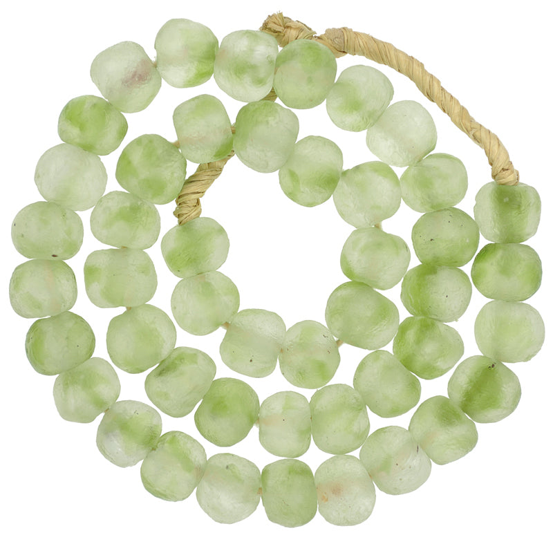 Translucent Bottle Glass Beads - Recycled Ghana Trade Beads