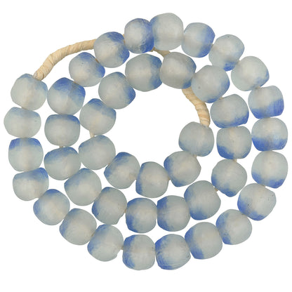 African Beads recyceltes Glaspulver Krobo ethnische Halskette Ghana - Tribalgh