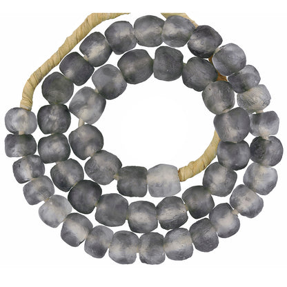Krobo Perlen recyceltes Glaspulver Afrikanischer Schmuck Halskette Ghana - Tribalgh