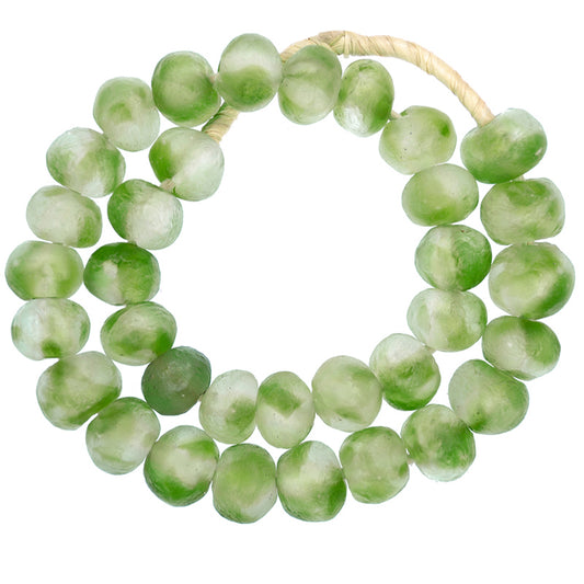 Exquisite X-Large Multicolored Recycled Glass Beads