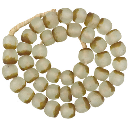 Handgemachte Perlen aus recyceltem Glaspulver Halskette Ghana Afrikanischer Schmuck - Tribalgh