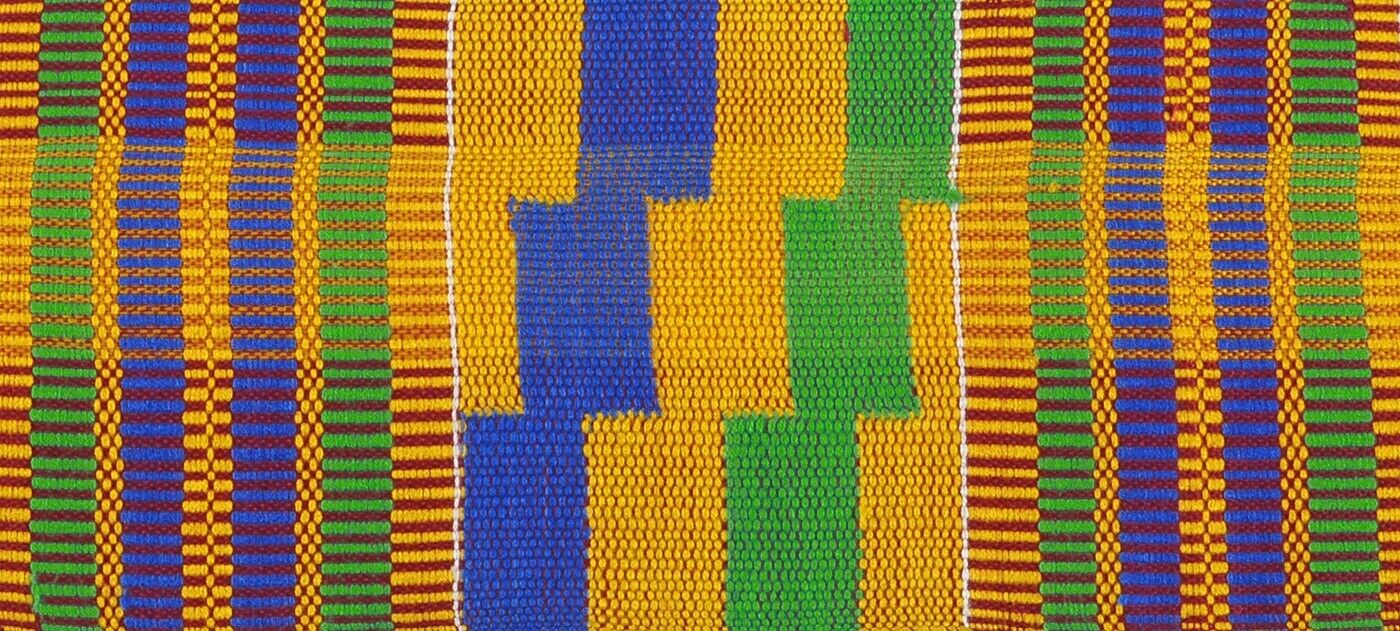 Ashanti Stole Ghana kente cloth African scarf handwoven textile sash - Tribalgh