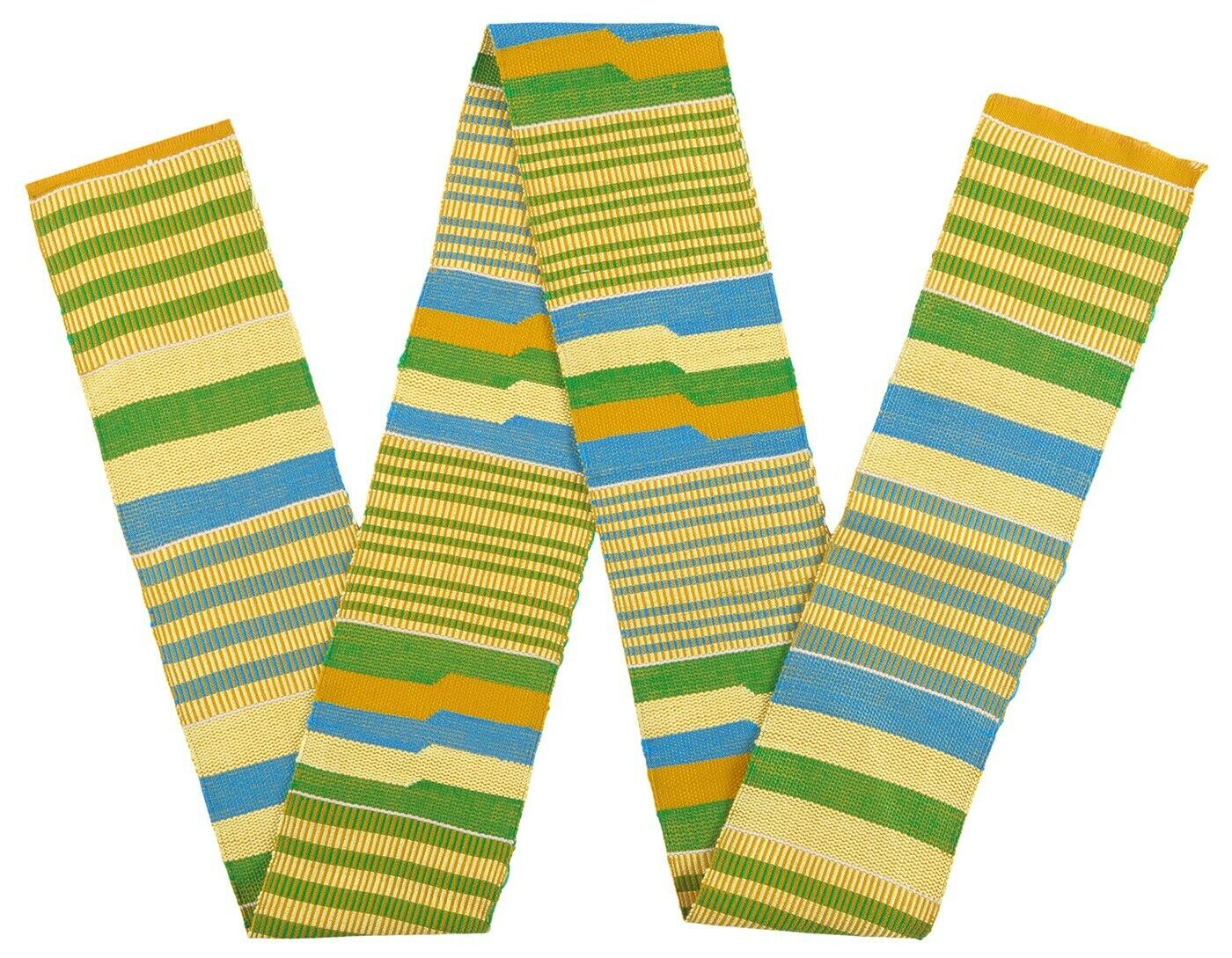 Kente African Stola Tuch handgewebter Schal Ashanti Afrikanischer Stoff - Tribalgh