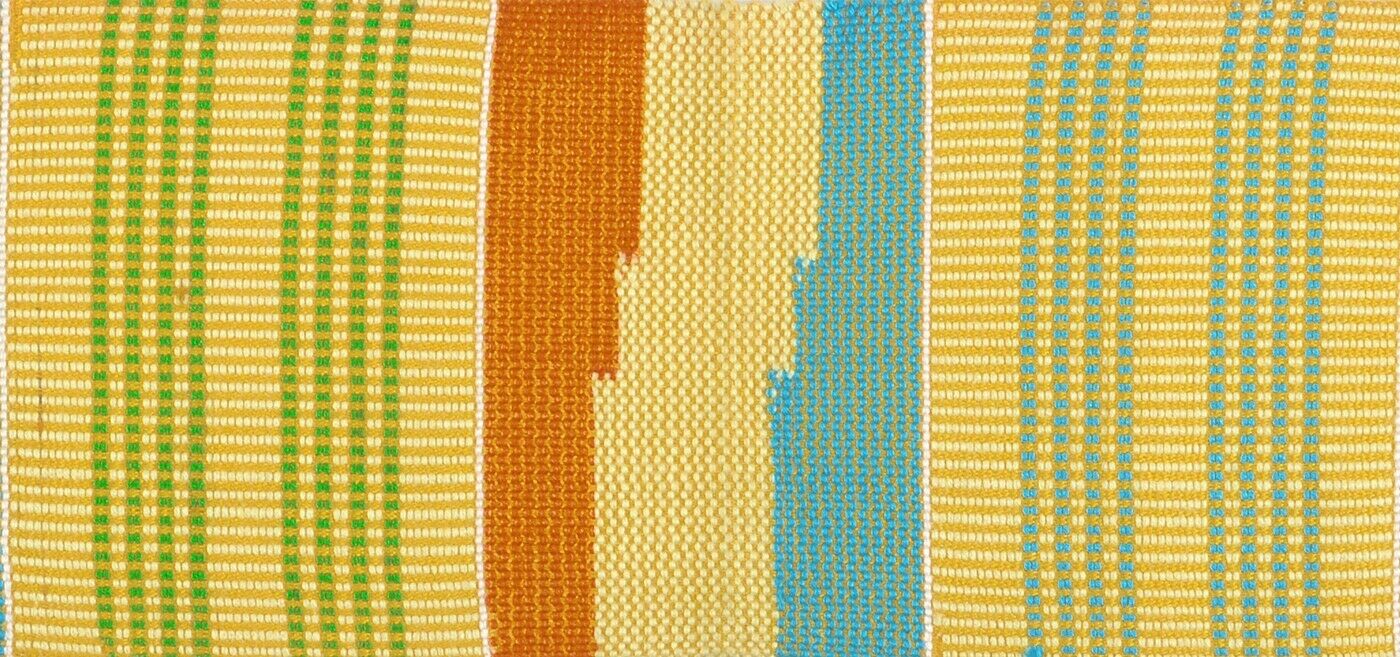 Kente stahl handgewebter Schal aus ghanaischem afrikanischem Stoff Ashanti Stoffschärpe - Tribalgh