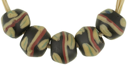 Afrikanischer Handel antike Perlen venezianisches Glas Lampwork King Bicone - Tribalgh