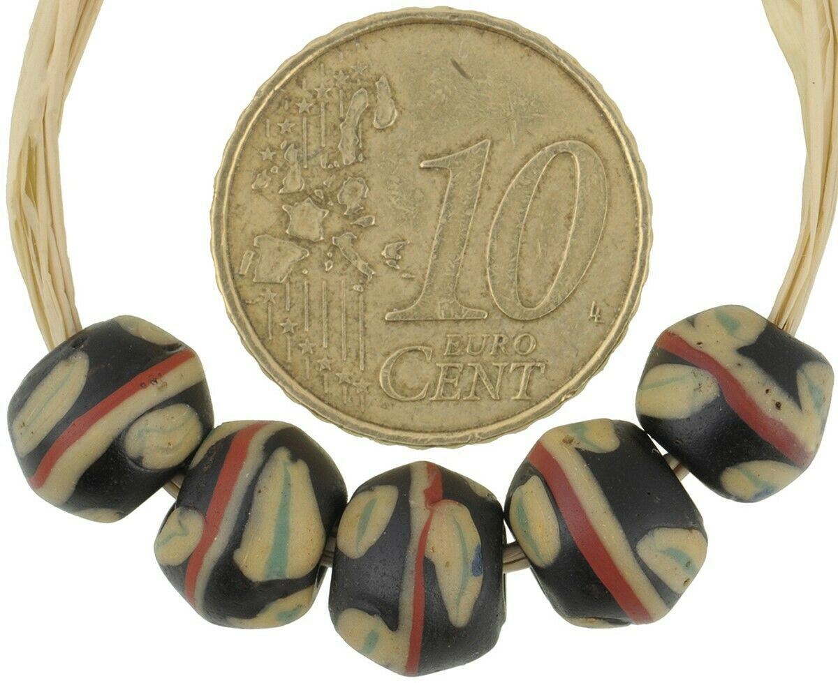 Afrikanischer Handel antike Perlen venezianisches Glas Lampwork King Bicone - Tribalgh
