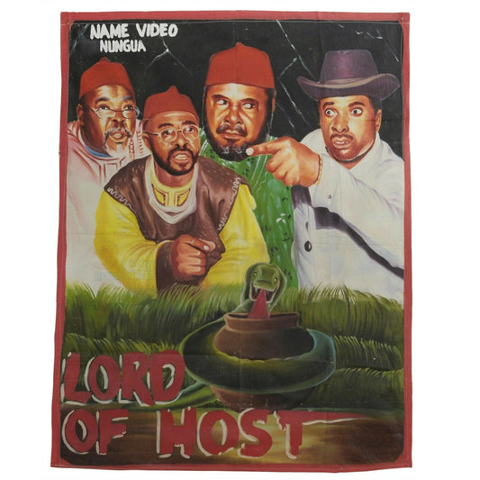 Ghana Poster del film dipinto a mano Cinema africano JUJU BLACK MAGIC Lord of host - Tribalgh