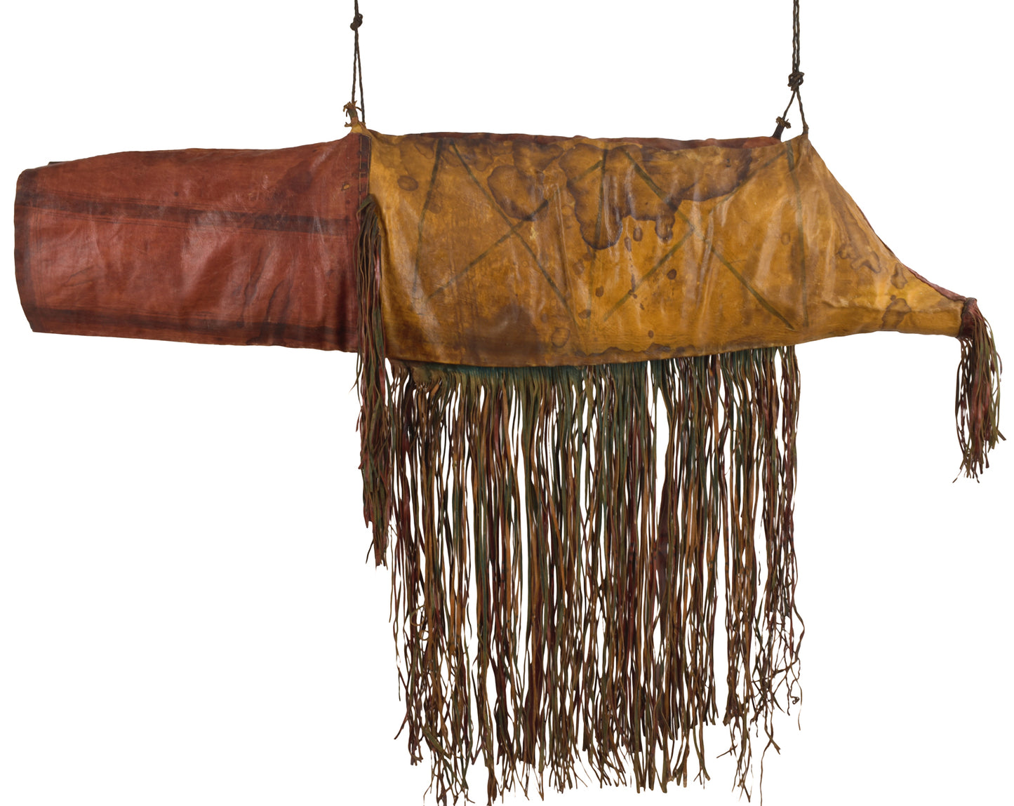 Camel Saddle Bag Old African Tuareg leather Sahara Niger Mali Sahara Bedouin - Tribalgh